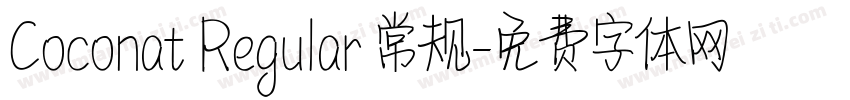 Coconat Regular 常规字体转换